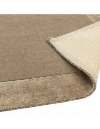 Elevate your space with the Ascot Taupe neutral rug, featuring a minimalist design and plush wool blend for lasting comfort and