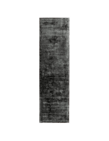 Tappeto tinta unita Blade Charcoal in viscosa naturale, design minimalista e comfort unico per ambienti eleganti e moderni.
