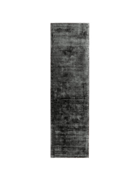 Tappeto tinta unita Blade Charcoal in viscosa naturale, design minimalista e comfort unico per ambienti eleganti e moderni.