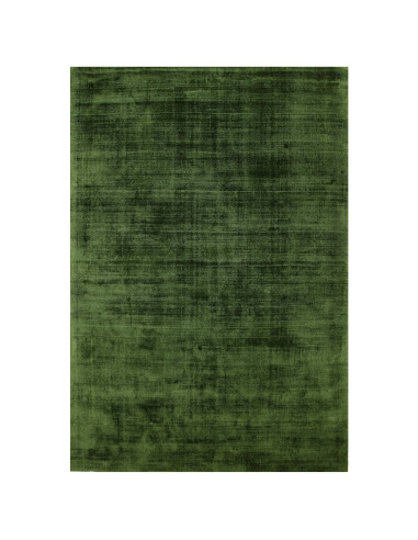 Elevate your space with the Blade Green minimalist rug, featuring soft viscose fibers and a calming natural tone for effortless