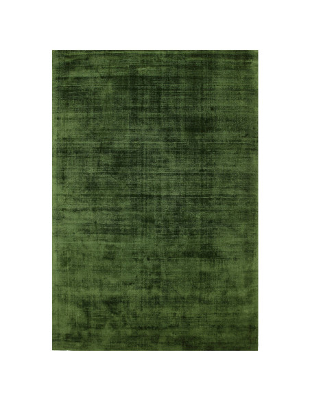Tappeto Blade Green: eleganza naturale e comfort in viscosa, perfetto per ambienti moderni con stile minimal e design tinta uni