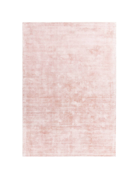 Elevate your space with the Blade Pink minimalist rug, featuring soft natural viscose for a sleek, elegant touch in any modern
