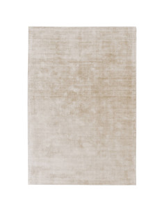Elevate your space with the Blade Putty rug, a minimalist rug in a soft neutral tone, crafted from natural viscose for lasting