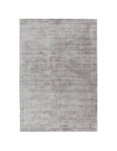 Tappeto Blade Silver in viscosa naturale: eleganza minimal e comfort superiore per ambienti moderni. Disponibile in diverse mis