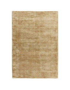 Tappeto Blade Soft Gold: eleganza minimalista e comfort in viscosa naturale, perfetto per ambienti moderni con stile tinta unit