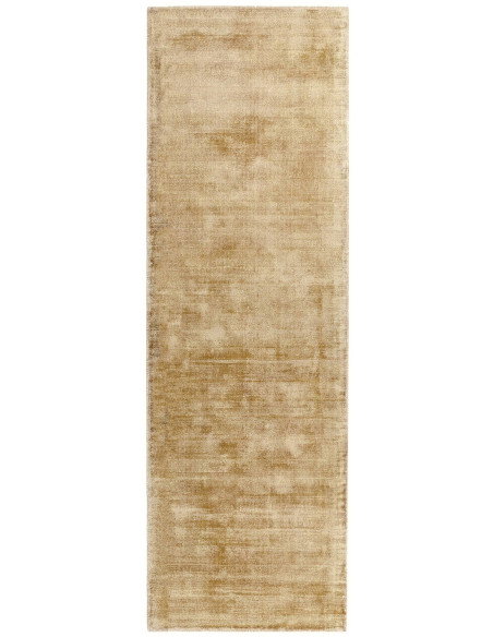 Tappeto Blade Soft Gold: eleganza minimalista e comfort in viscosa naturale, perfetto per ambienti moderni con stile tinta unit