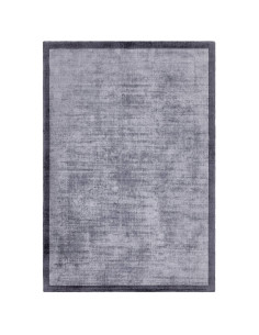 Elevate your space with the Blade Border Airforce/Navy 06, a handcrafted minimalist rug in calming navy tones, perfect for mode