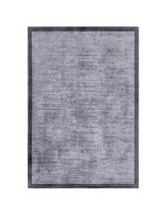 Tappeto minimal tinta unita Blade Border Airforce/Navy 06: eleganza artigianale, morbidezza e design sobrio per ogni ambiente m