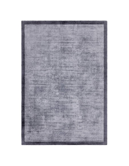 Tappeto minimal tinta unita Blade Border Airforce/Navy 06: eleganza artigianale, morbidezza e design sobrio per ogni ambiente m