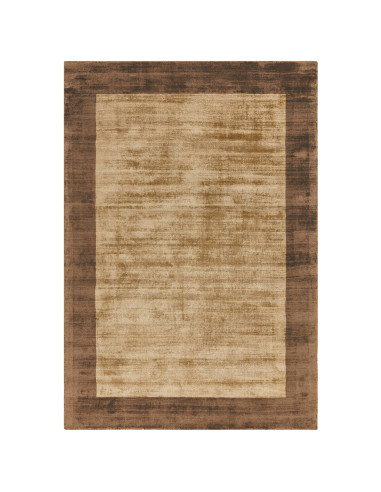 Elevate your space with the Blade Border Choco/Mocha rug, a handcrafted minimalist rug featuring elegant neutral tones and dura