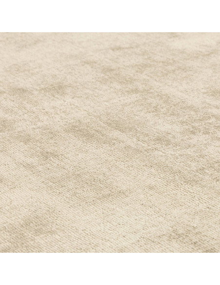 Tappeto minimal in viscosa naturale con cornice geometrica verde salvia, elegante e versatile, perfetto per ambienti moderni e