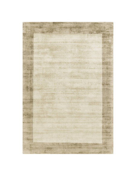 Elevate your space with the Blade Border Smoke/Putty rug, a minimalist rug featuring elegant neutral tones and a subtle geometr