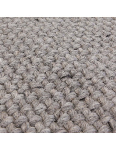 Handcrafted Finley Grey rug offers minimalist elegance with a soft neutral tone, plush comfort, and durable fibers—perfect for