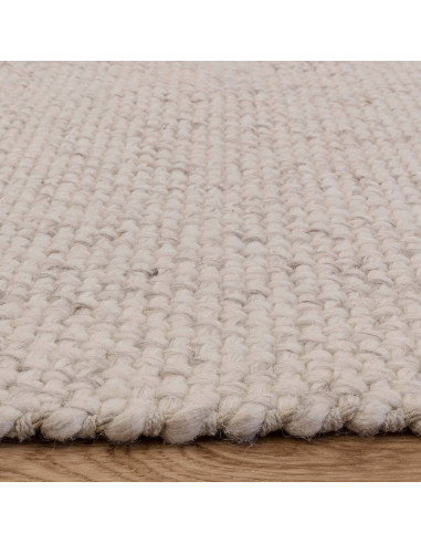 Elevate your space with the Finley Ivory Marl rug, a durable and soft minimalist rug perfect for adding warmth and subtle textu