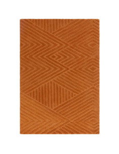 Tappeto Hague Desert in lana naturale, design geometrico minimal e tinta unita, perfetto per ambienti moderni e raffinati. Resi