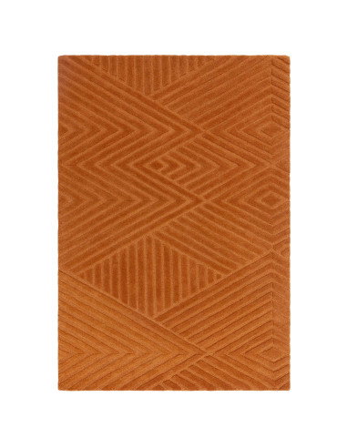 Tappeto Hague Desert in lana naturale, design geometrico minimal e tinta unita, perfetto per ambienti moderni e raffinati. Resi