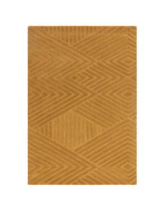 Hague Ochre: tappeto geometrico in lana naturale, perfetto per ambienti moderni. Eleganza minimal e qualità artigianale in ogni