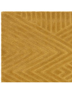 Hague Ochre: tappeto geometrico in lana naturale, perfetto per ambienti moderni. Eleganza minimal e qualità artigianale in ogni 2
