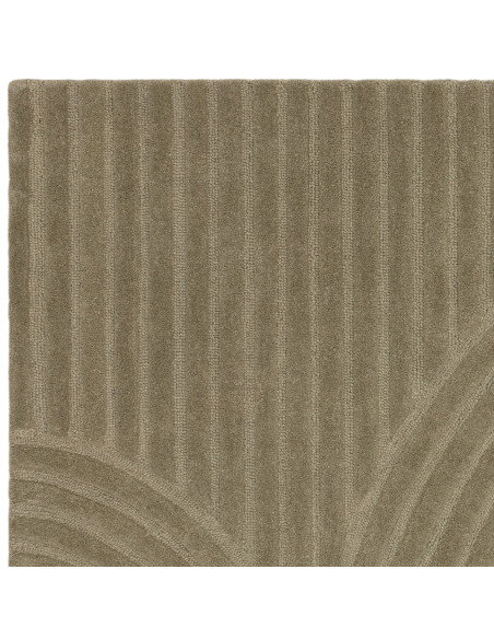 Elevate your space with the Hague Sage rug, a hand-tufted neutral rug featuring a calming geometric design perfect for minimali