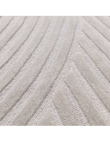 Tappeto Hague Silver in lana naturale: eleganza geometrica e comfort per ambienti minimal con stile tinta unita, versatile e fa