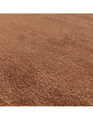 Elevate your space with the Rise Rust minimalist rug, featuring warm tones and durable wool-viscose blend for style and comfort