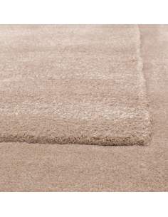 Elevate your space with the Rise Sand rug, a hand-tufted minimalist rug in neutral tones, blending comfort and style with natur 2