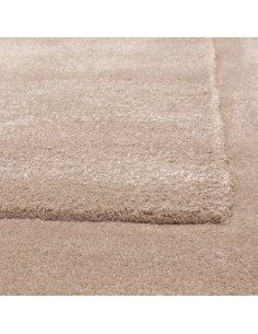 Tappeto Rise Sand: eleganza minimalista e tinta unita, morbidezza naturale e design artigianale per ambienti moderni e raffinat 2