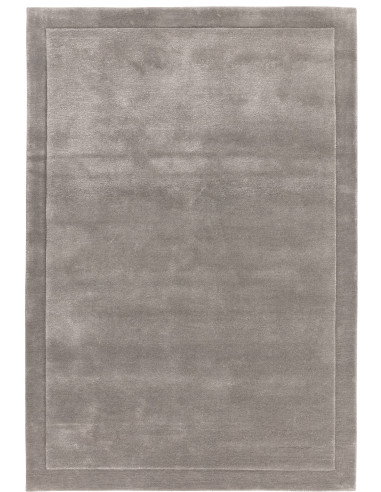 Elevate your space with the Rise Silver rug, a luxurious, handmade minimalist rug in soft silver-gray—perfect for modern, neutr