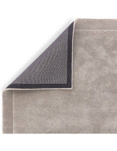 Tappeto tinta unita Rise Silver: eleganza minimal, morbidezza naturale e design senza tempo per ambienti moderni e accoglienti. 2