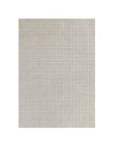 Tappeto minimal Thatch Greige con motivo geometrico a quadretti, elegante e versatile, perfetto per ambienti moderni e raffinat