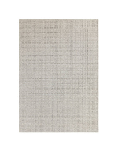 Elevate your space with the Thatch Greige rug, a handcrafted minimalist rug featuring a soft neutral tone and elegant geometric
