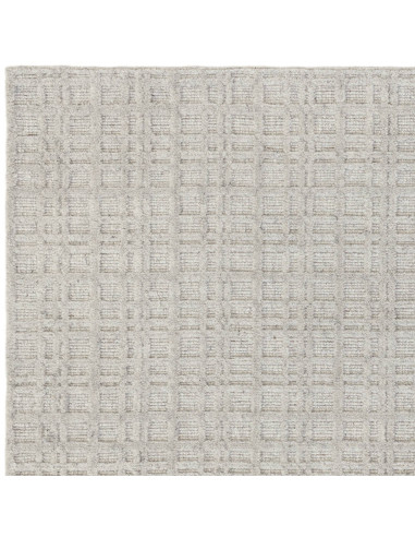 Elevate your space with the Thatch Greige rug, a handcrafted minimalist rug featuring a soft neutral tone and elegant geometric