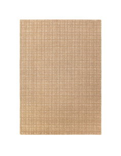Tappeto minimal Thatch Honey in lana e poliestere, design geometrico e tinta unita, perfetto per ambienti moderni e accoglienti