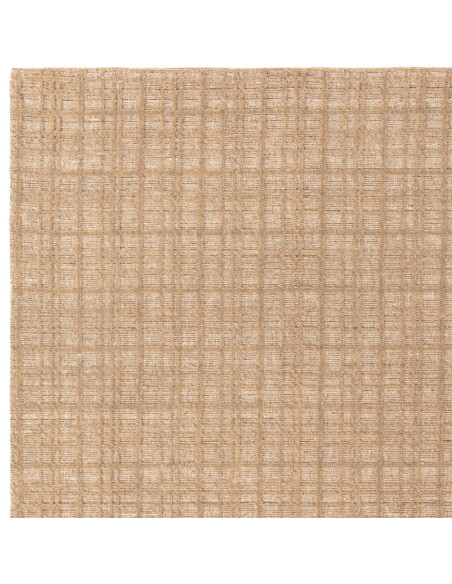 Elevate your space with the Thatch Honey rug, a handcrafted minimalist rug featuring a neutral geometric check pattern for time