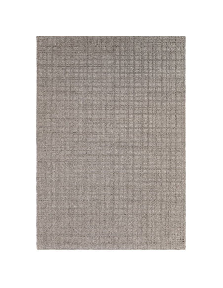 Tappeto Thatch Taupe: eleganza geometrica e comfort naturale in un design tinta unita, perfetto per ambienti moderni e minimali