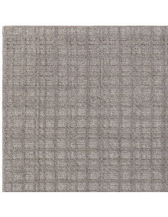 Tappeto Thatch Taupe: eleganza geometrica e comfort naturale in un design tinta unita, perfetto per ambienti moderni e minimali 2