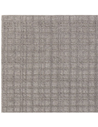 Elevate your space with the Thatch Taupe neutral rug, featuring a subtle geometric check pattern and durable, soft wool blend f