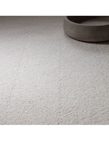 Tappeto Theodore Chevron Ivory in lana naturale, tinta unita avorio, perfetto per ambienti minimal e moderni, elegante e facile