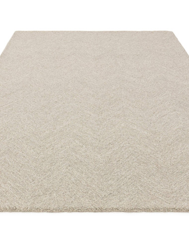 Tappeto tinta unita in lana naturale, Theodore Hatch White & Black unisce eleganza minimal e comfort per valorizzare ogni ambie