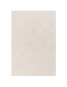 Tappeto tinta unita Theodore Hatch White & Sand: eleganza minimalista, morbidezza naturale e design versatile per ambienti mode