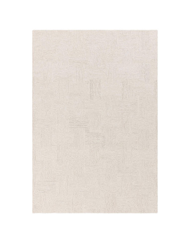 Elevate your space with the Theodore Hatch White & Sand rug, a minimalist rug featuring hand-tufted texture and timeless neutra