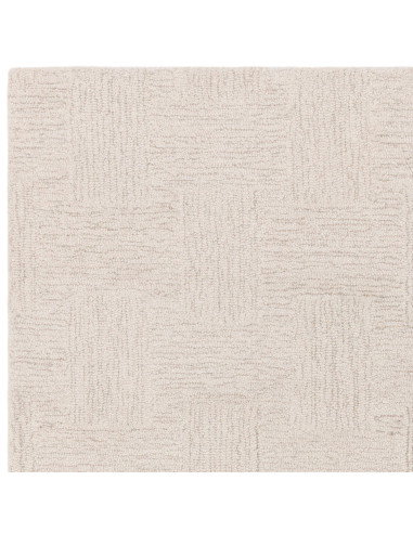 Tappeto tinta unita Theodore Hatch White & Sand: eleganza minimalista, morbidezza naturale e design versatile per ambienti mode