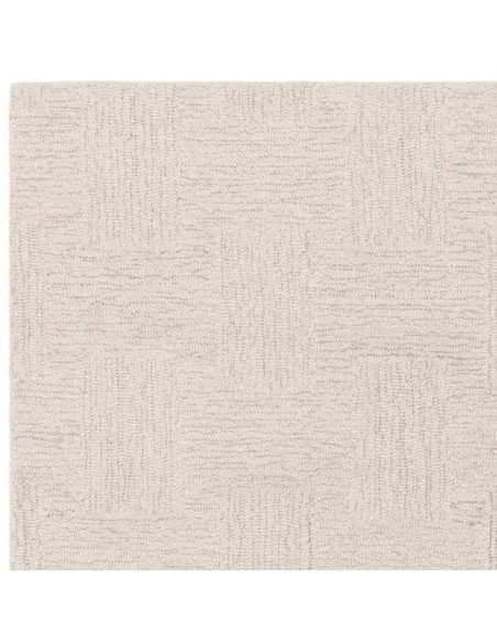 Tappeto tinta unita Theodore Hatch White & Sand: eleganza minimalista, morbidezza naturale e design versatile per ambienti mode