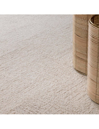 Tappeto tinta unita Theodore Hatch White & Sand: eleganza minimalista, morbidezza naturale e design versatile per ambienti mode