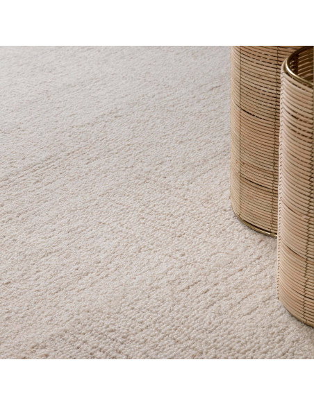 Tappeto tinta unita Theodore Hatch White & Sand: eleganza minimalista, morbidezza naturale e design versatile per ambienti mode