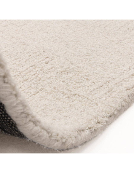 Tappeto tinta unita Theodore Hatch White & Sand: eleganza minimalista, morbidezza naturale e design versatile per ambienti mode