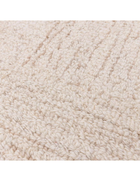 Tappeto tinta unita Theodore Hatch White & Sand: eleganza minimalista, morbidezza naturale e design versatile per ambienti mode