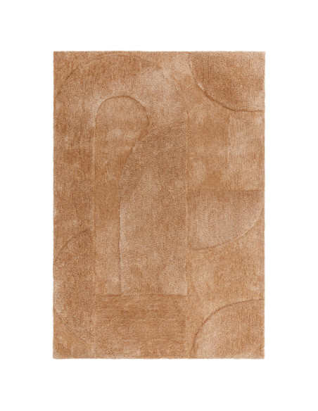 Soft and durable Tova Clay neutral rug with subtle modern design, perfect for adding warmth and minimalist style to any living