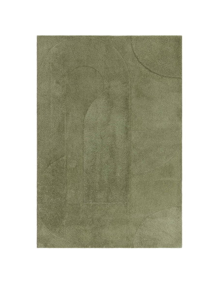 Tappeto Tova Green: eleganza minimal e tinta unita in verde salvia, morbido, resistente e perfetto per ogni ambiente moderno.