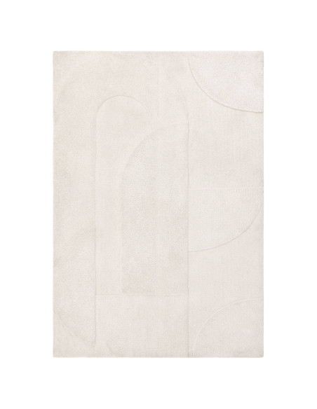 Tappeto Tova Ivory: eleganza minimalista in tinta unita, resistente e facile da pulire, perfetto per ambienti moderni e raffina